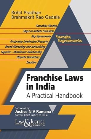 Franchise Laws in India - A Practical Handbook